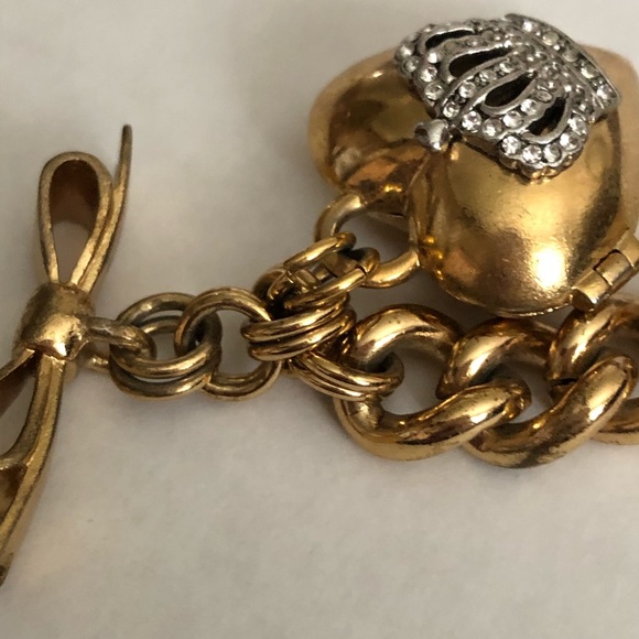 Y2K Juicy Couture Gold Heart Locket Bracelet - Picture 17 of 17